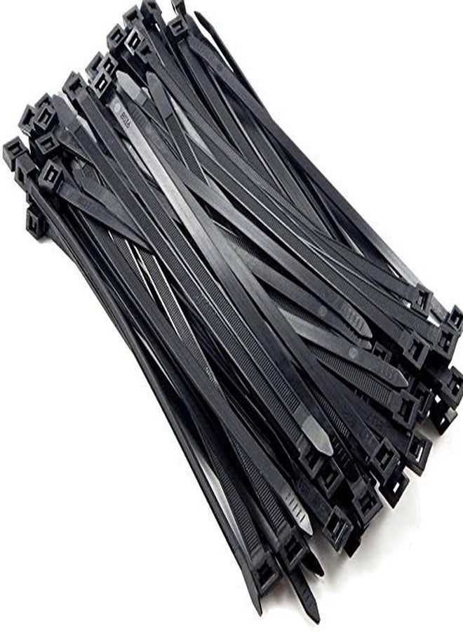 Rpi shop - 8" Inch (200mm L X 3.6mm W) Multi-Purpose Cable Tie, UV resistant, Nylon Zip Wire Organizer, Self Locking Tie, Color: Black Pack of 100Pcs - Image 2